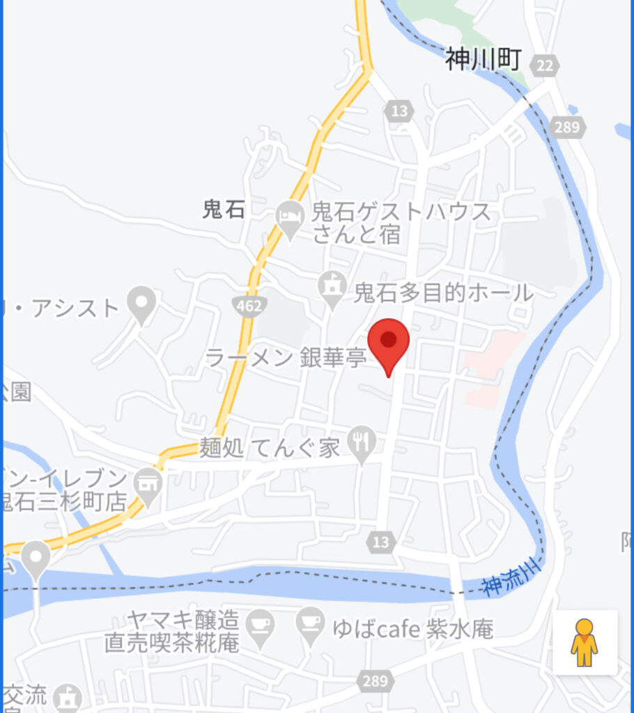 銀華亭Googleマップ