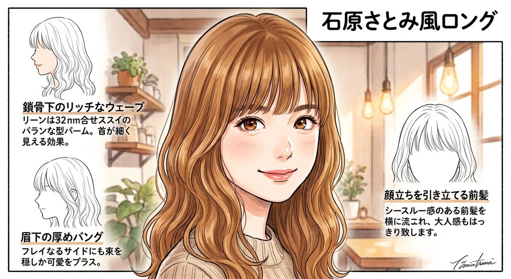 石原さとみ風髪型解説画像